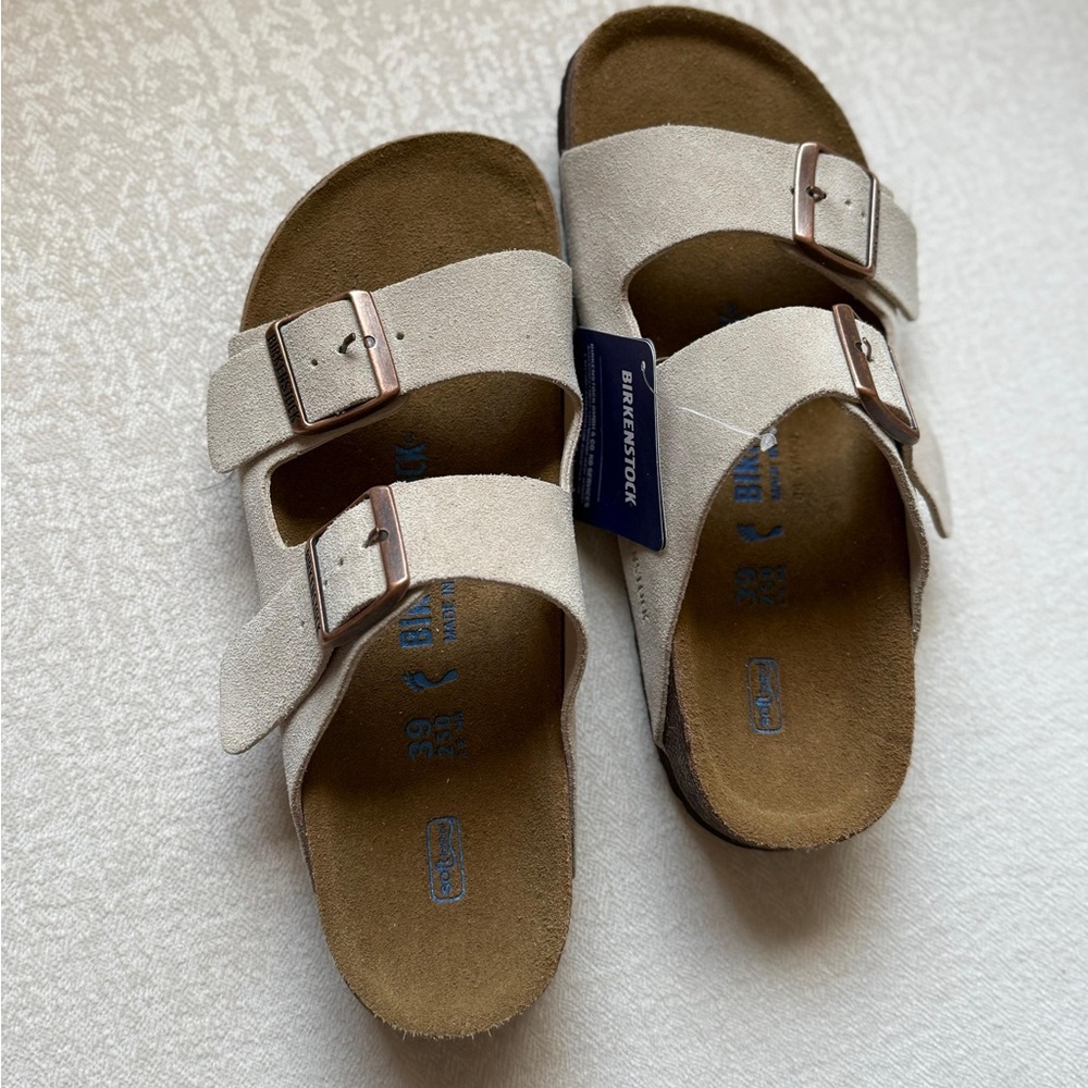 Birkenstock Arizona Suede Leather Taupe